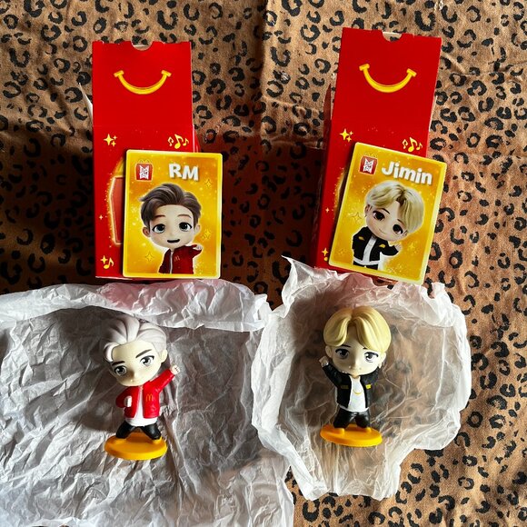 McDonald's Happy Meal BTS Tiny Tan Jimin and RM Toy - Picture 1 of 12